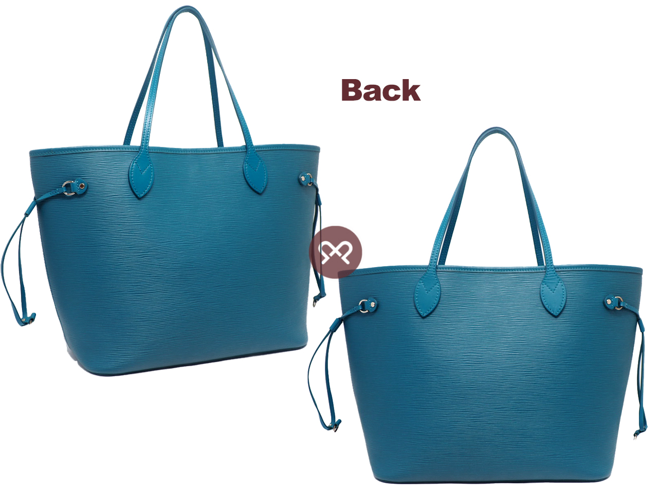 Louis Vuitton M40930 Cyan Epi Leather Neverfull MM Tote Bag (CA2143) - Image 3