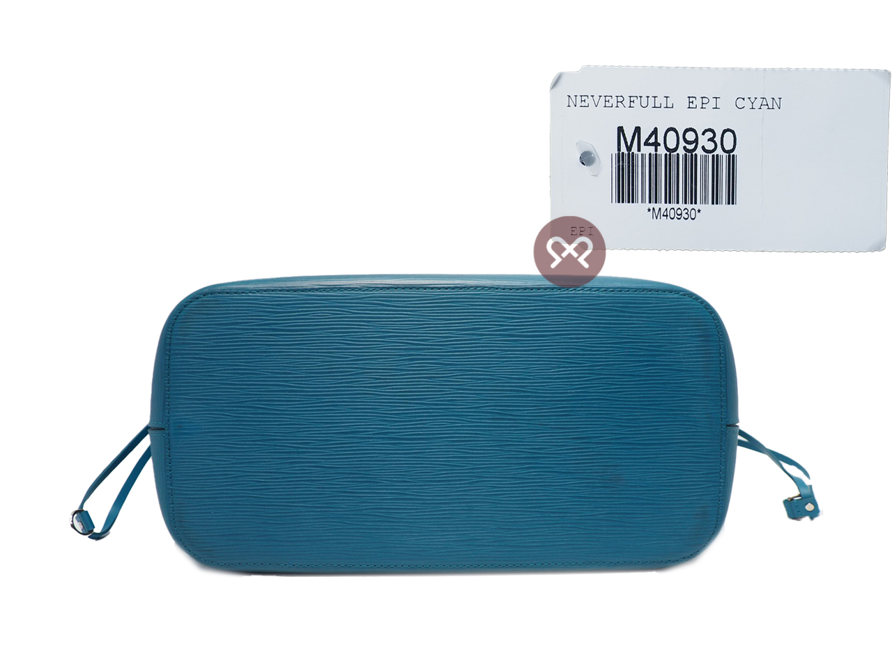 Louis Vuitton M40930 Cyan Epi Leather Neverfull MM Tote Bag (CA2143) - Image 5
