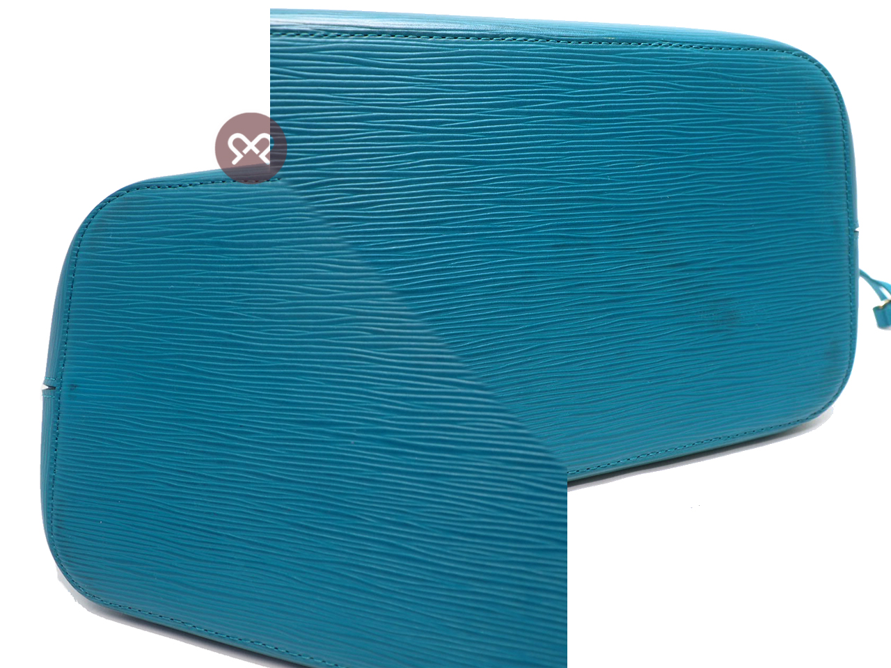 Louis Vuitton M40930 Cyan Epi Leather Neverfull MM Tote Bag (CA2143) - Image 6