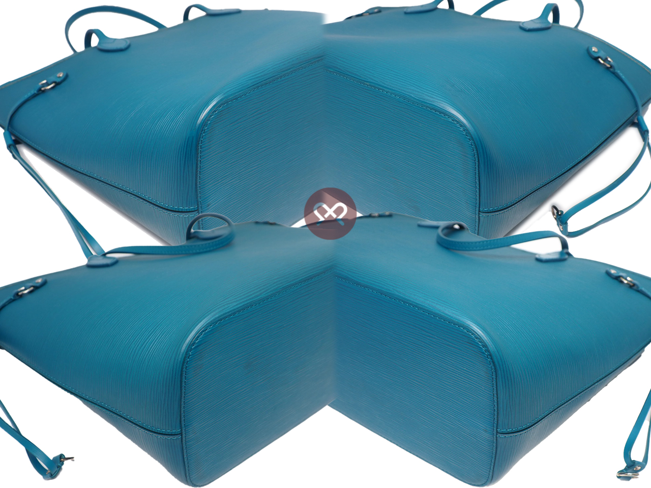 Louis Vuitton M40930 Cyan Epi Leather Neverfull MM Tote Bag (CA2143) - Image 8