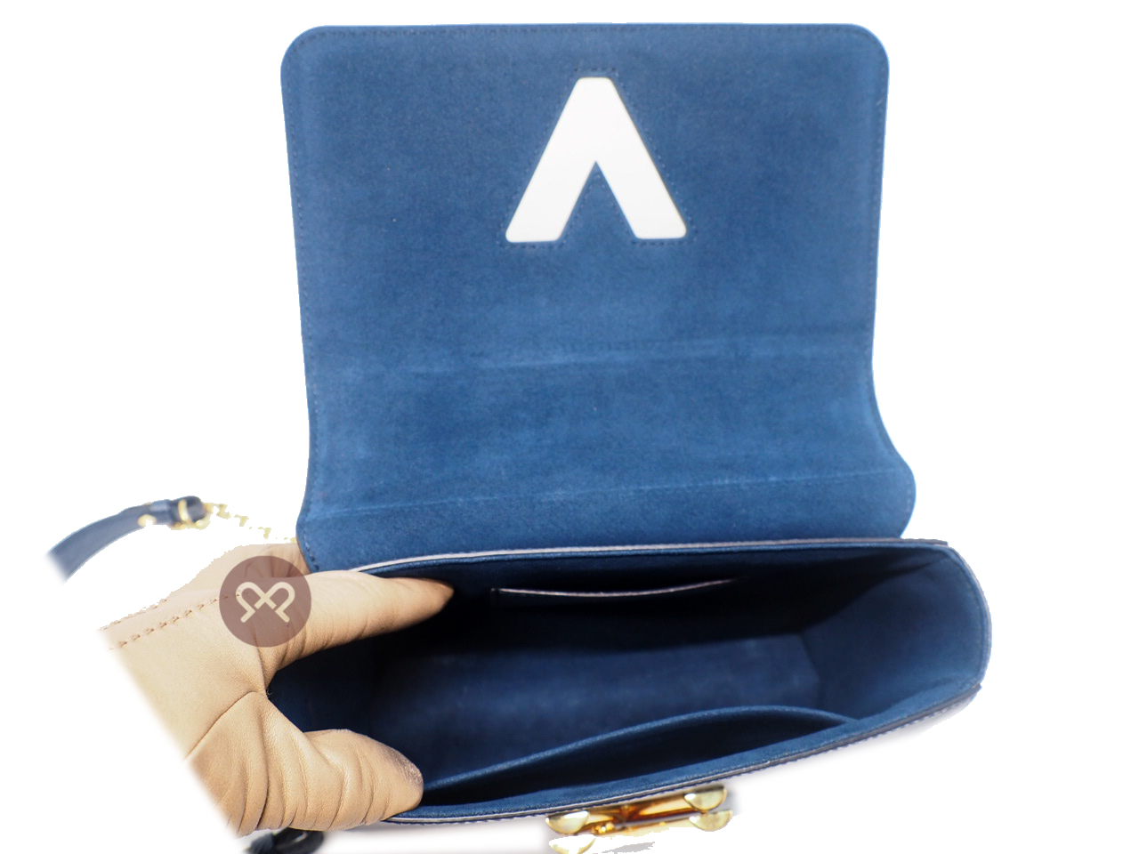Louis Vuitton M53090 Blue Epi Leather Twist MM Shoulder /Crossbody Bag (AR4108) - Image 11