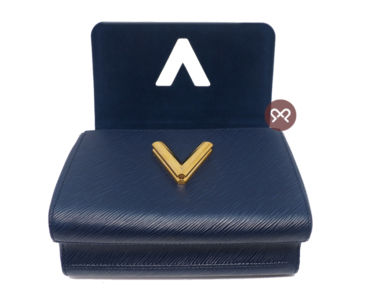 Louis Vuitton M53090 Blue Epi Leather Twist MM Shoulder /Crossbody Bag (AR4108) - Image 8