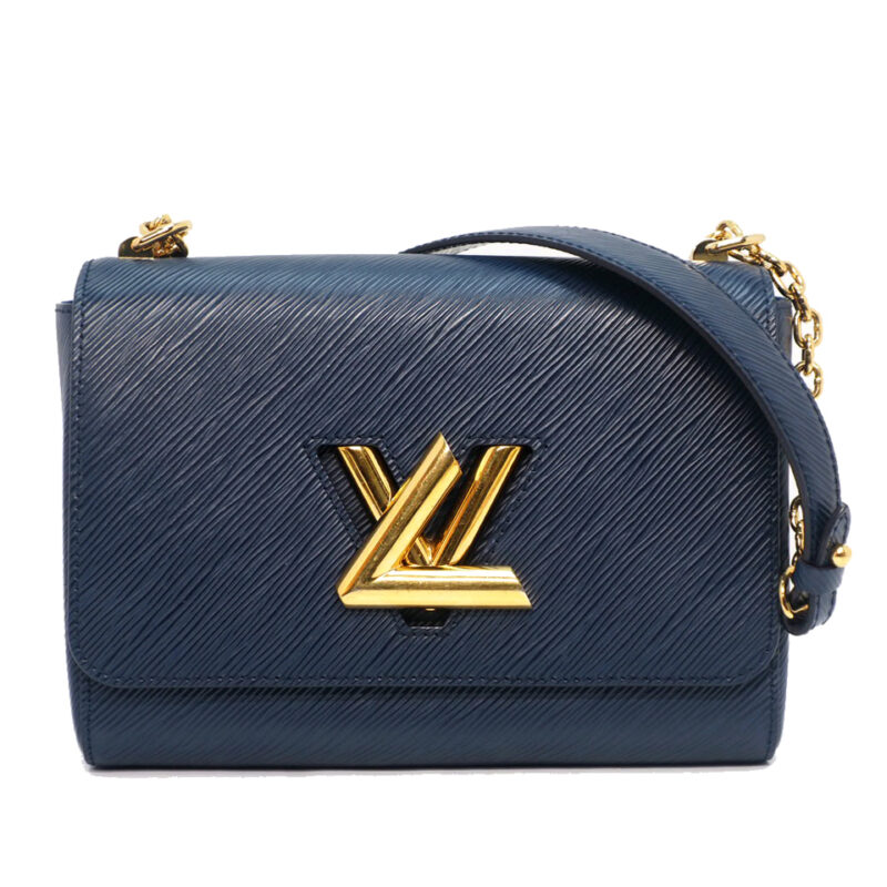 Louis Vuitton M53090 Blue Epi Leather Twist MM Shoulder /Crossbody Bag (AR4108)