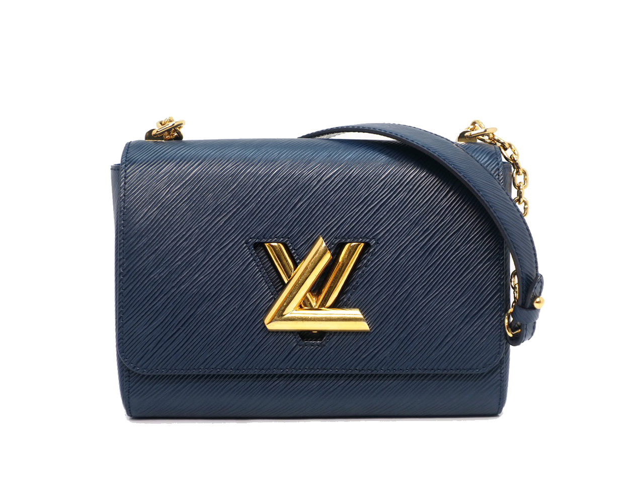 Louis Vuitton M53090 Blue Epi Leather Twist MM Shoulder /Crossbody Bag (AR4108)