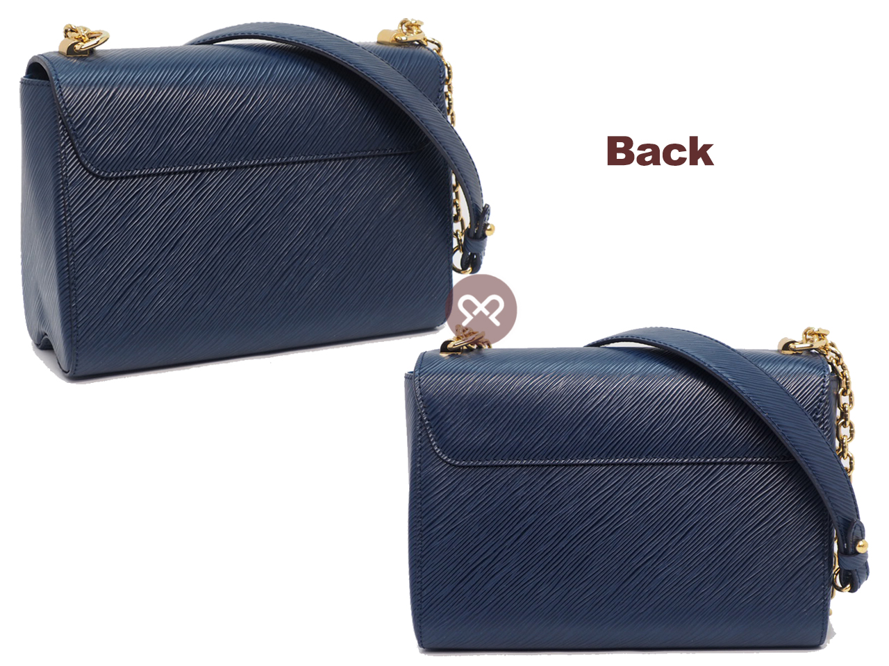 Louis Vuitton M53090 Blue Epi Leather Twist MM Shoulder /Crossbody Bag (AR4108) - Image 3