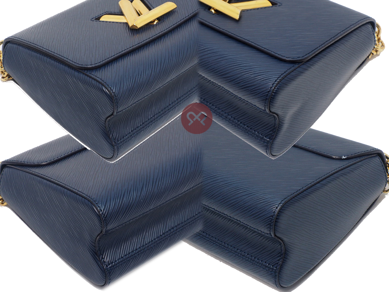 Louis Vuitton M53090 Blue Epi Leather Twist MM Shoulder /Crossbody Bag (AR4108) - Image 5