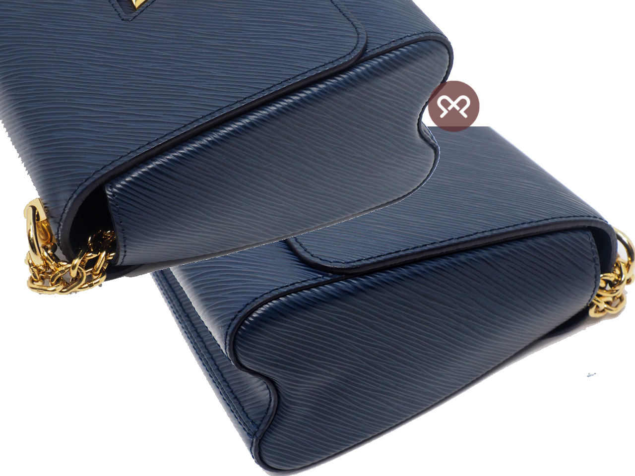 Louis Vuitton M53090 Blue Epi Leather Twist MM Shoulder /Crossbody Bag (AR4108) - Image 6