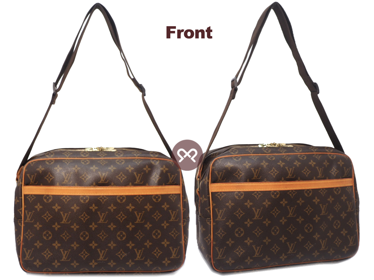 Louis Vuitton M45252 Monogram Canvas Reporter GM Messenger Bag (SP0094) - Image 3