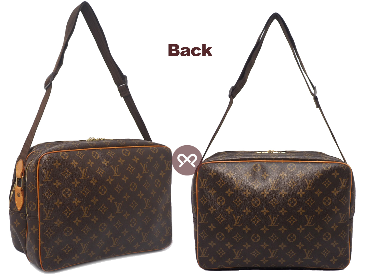 Louis Vuitton M45252 Monogram Canvas Reporter GM Messenger Bag (SP0094) - Image 4