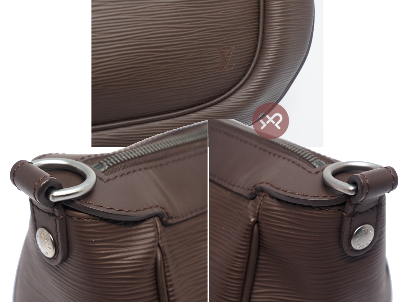 Louis Vuitton M5910D Epi Leather Moka/ Mocha Dhanura MM Tote/ Shoulder/ Crossbody Bag (AR1023) - Image 6