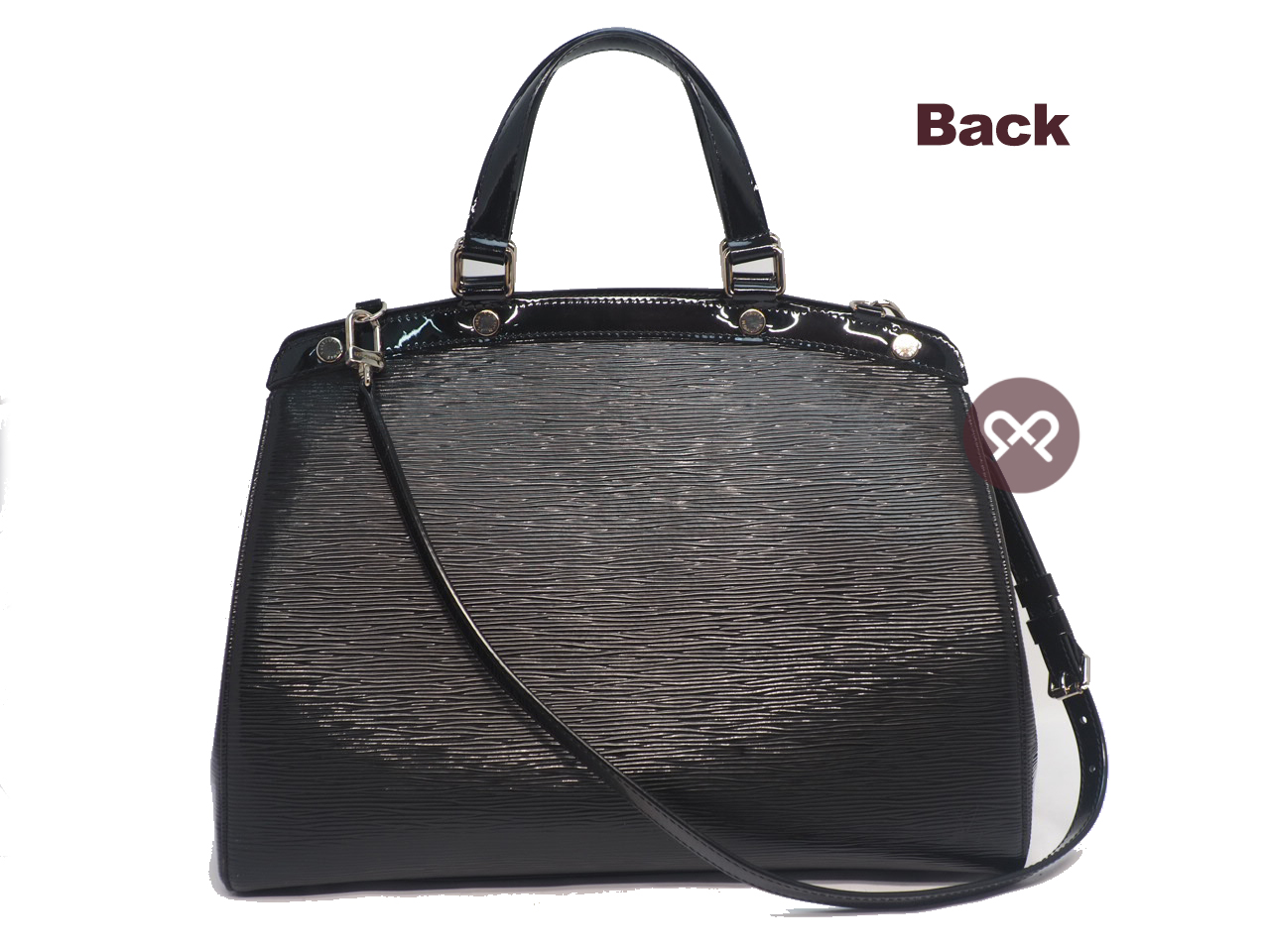 Louis Vuitton Glossy Black Electric Epi Leather Brea GM Tote w Strap - Image 3