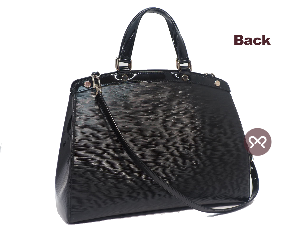 Louis Vuitton Glossy Black Electric Epi Leather Brea GM Tote w Strap - Image 4