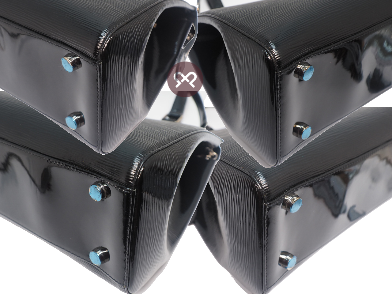 Louis Vuitton Glossy Black Electric Epi Leather Brea GM Tote w Strap - Image 9