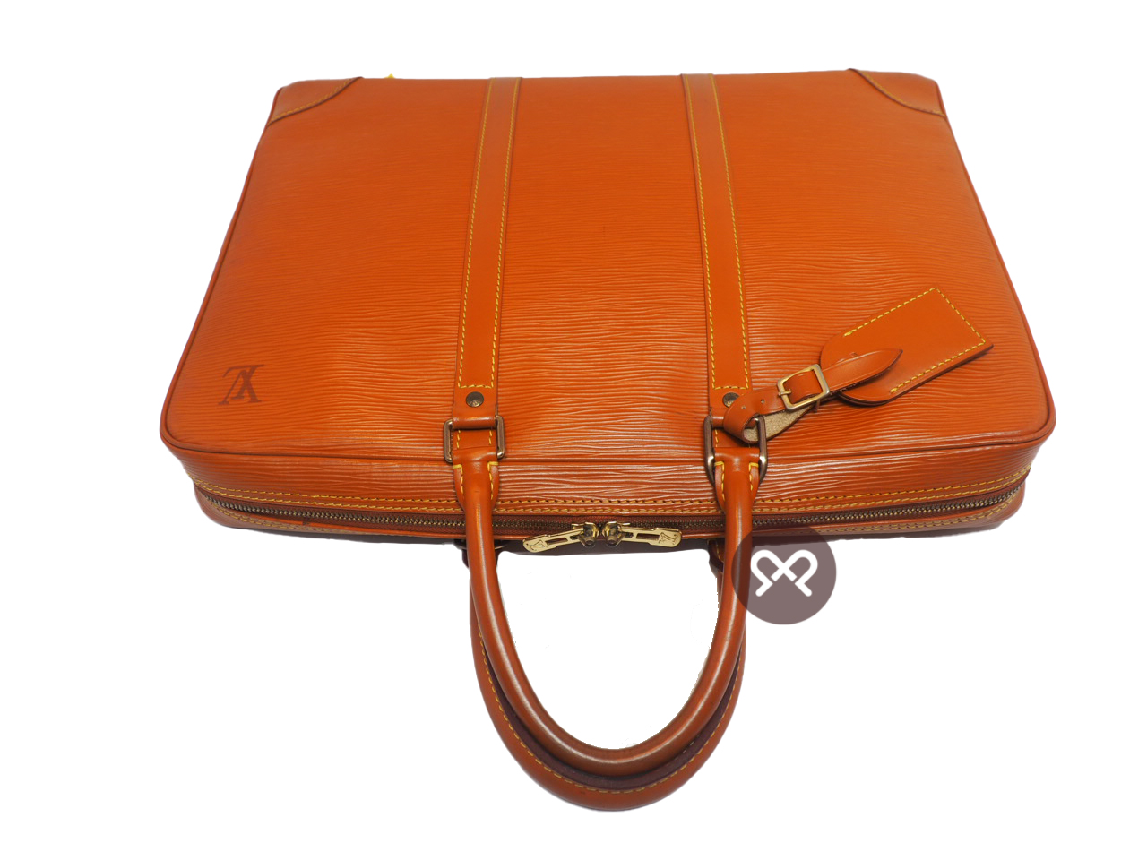 Louis Vuitton Epi Brown Soft Briefcase / Porte-Document Voyage Business Bag (VI0916) - Image 4