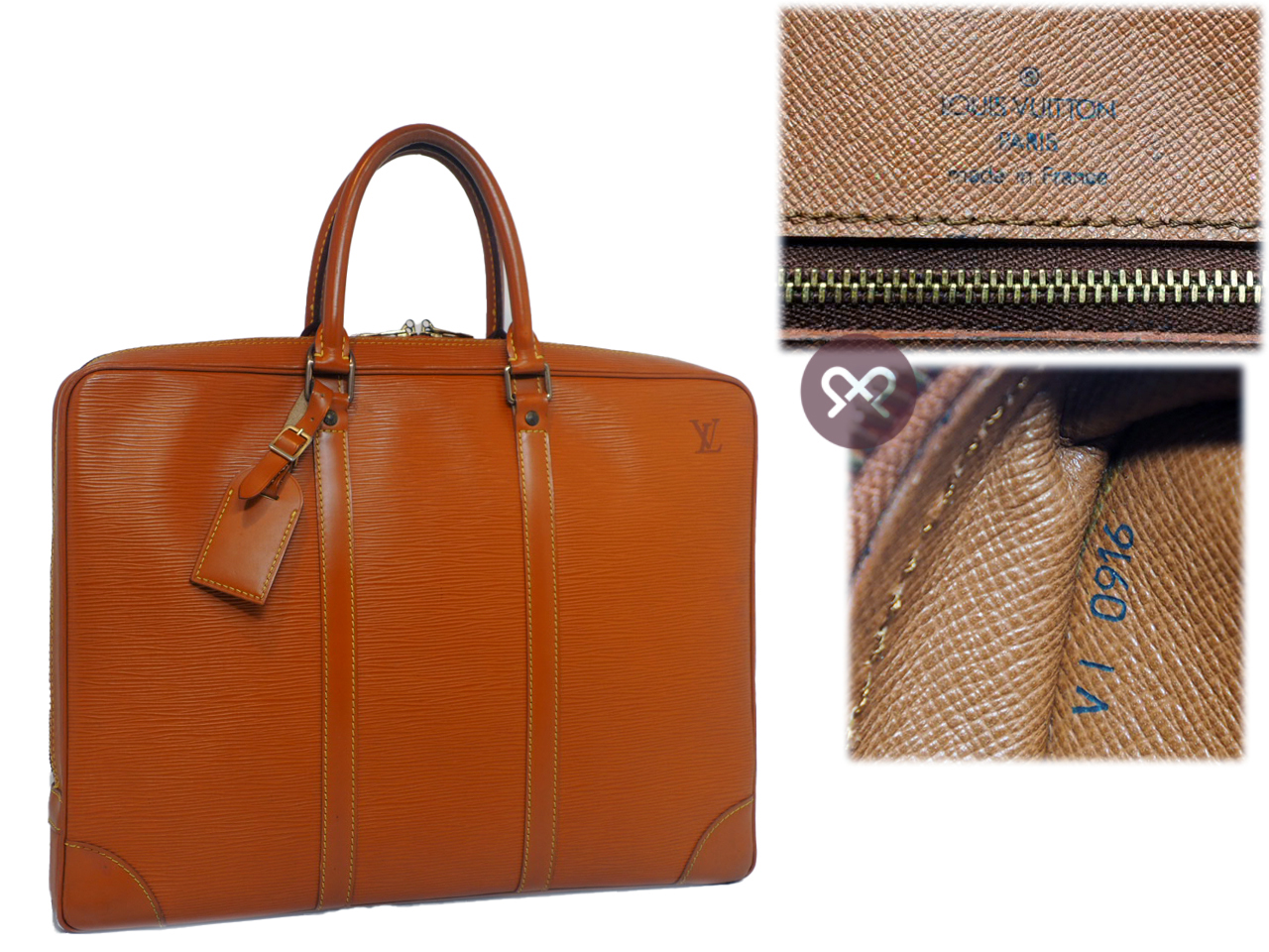 Louis Vuitton Epi Brown Soft Briefcase / Porte-Document Voyage Business Bag (VI0916) - Image 2