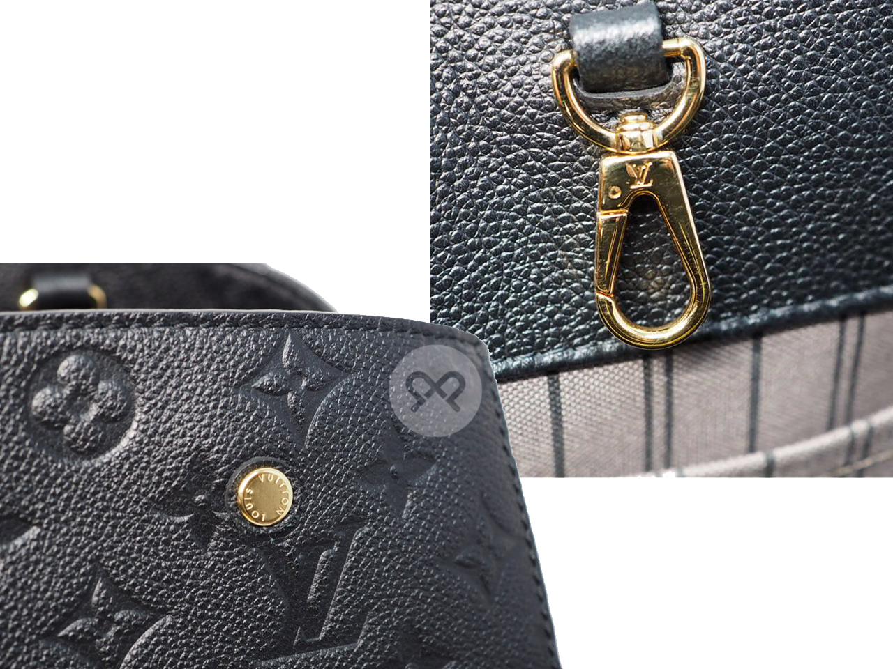 Louis Vuitton M41053 Montaigne BB Monogram Empreinte Leather (TJ1156) - Image 9