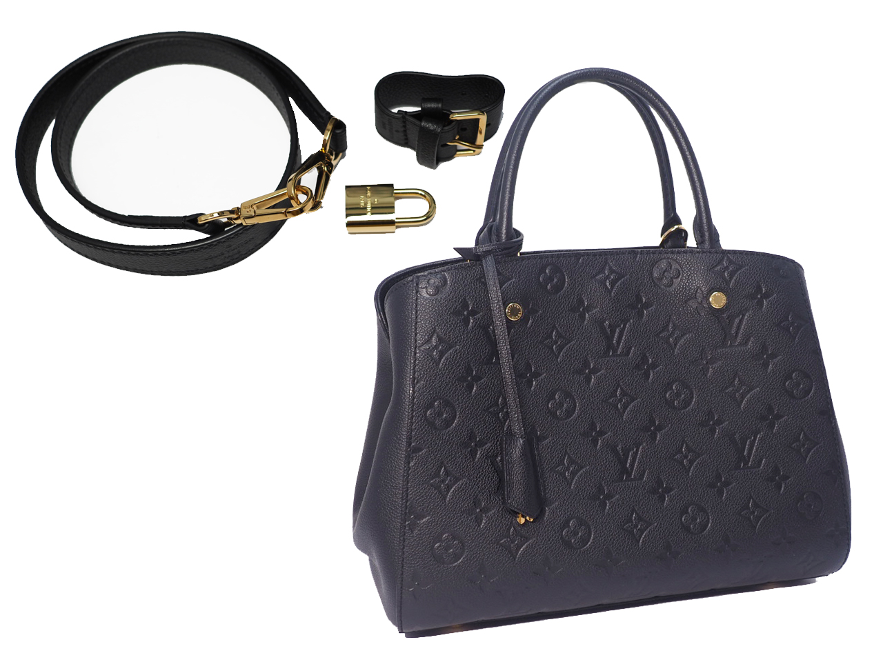 Louis Vuitton M41053 Montaigne BB Monogram Empreinte Leather (TJ1156) - Image 2