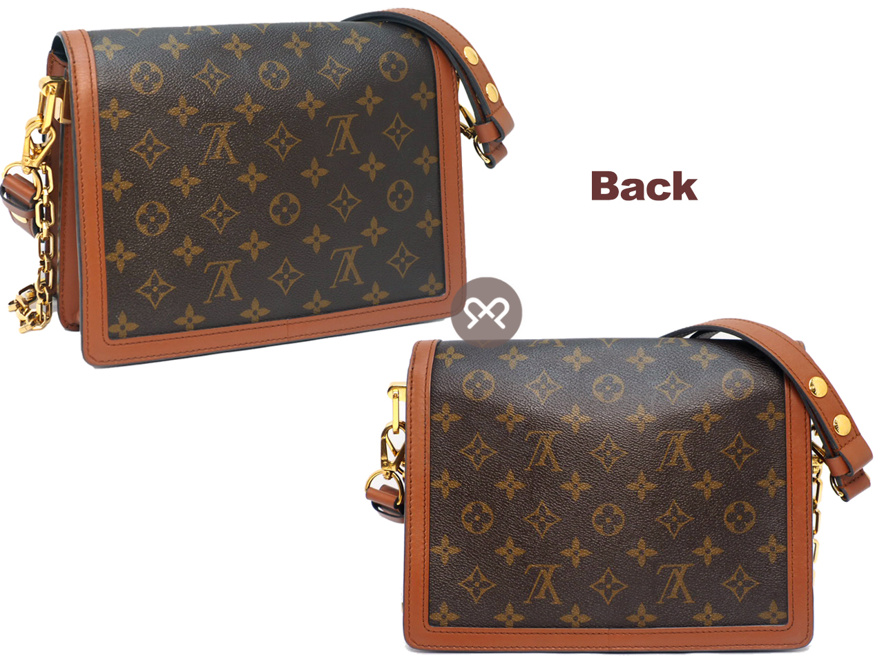 Louis Vuitton M45958 Monogram Reverse Canvas Dauphine MM City/ Crossbody Bag (CA4210) - Image 3