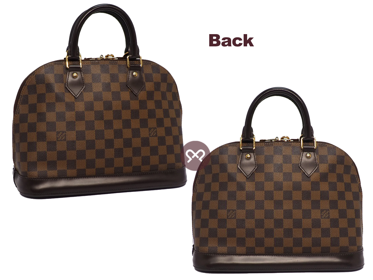 Louis Vuitton N53151 Damier Ebene Canvas Alma PM (CT2172) - Image 3