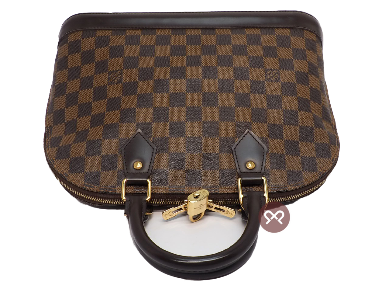 Louis Vuitton N53151 Damier Ebene Canvas Alma PM (CT2172) - Image 5