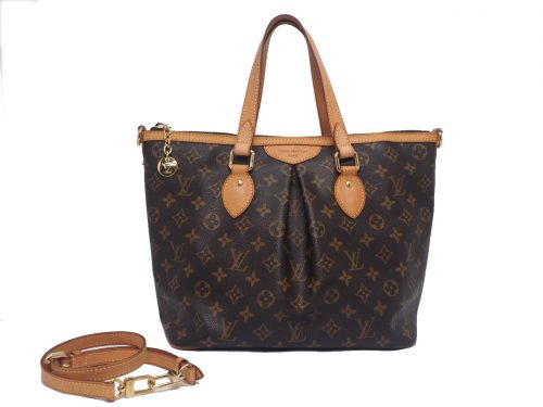 Louis Vuitton M40145 Monogram Canvas Palermo PM with Strap (SR4079)