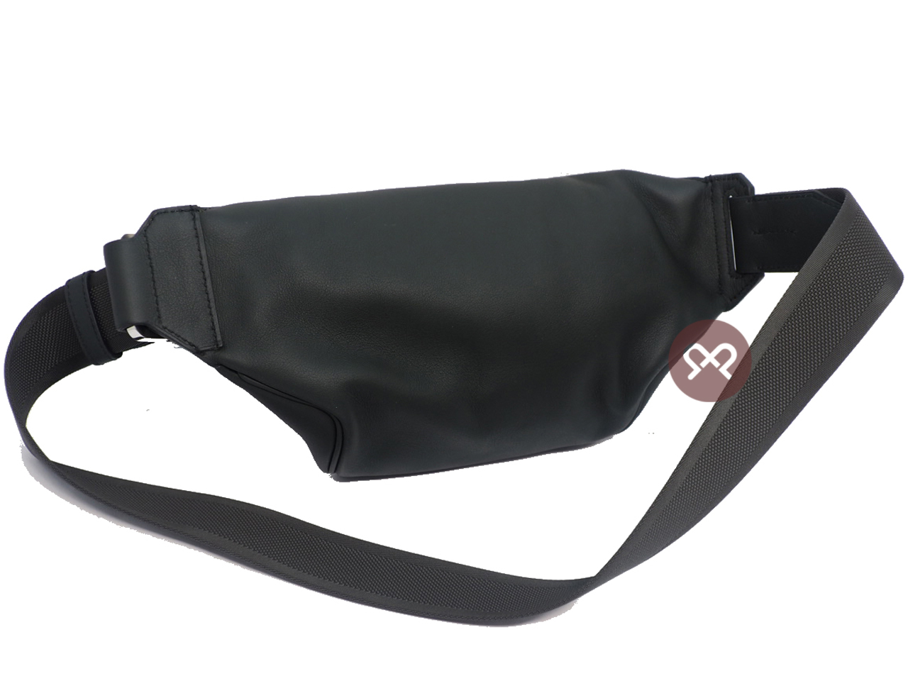 Hermes Dark Grey/ Black Calf Leather CitySlide PM C Stamp Cross Body Multiple/ Waist Belt Bag - Image 8
