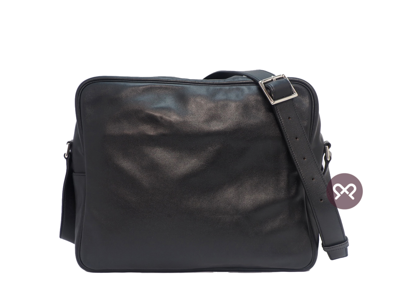 Hermes 34cm Black Veau Sikkim Calfskin L Stamp Shoulder/ Reporter/ Cross Body Messenger Bag - Image 3