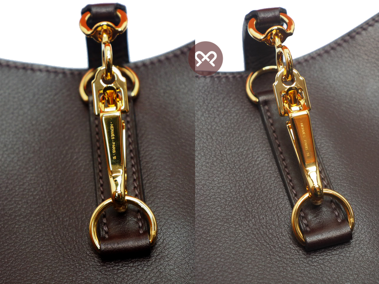 Brand new ! HERMES Trim 31cm Ebene Swift Leather Y Stamp Gold Hardware Hobo Crossbody Bag - Image 3