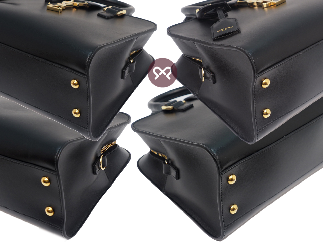 YSL Yvas Saint Laurant 472466 Black Calf Cabas Paris Baby 26cm 2 Way bag - Image 6