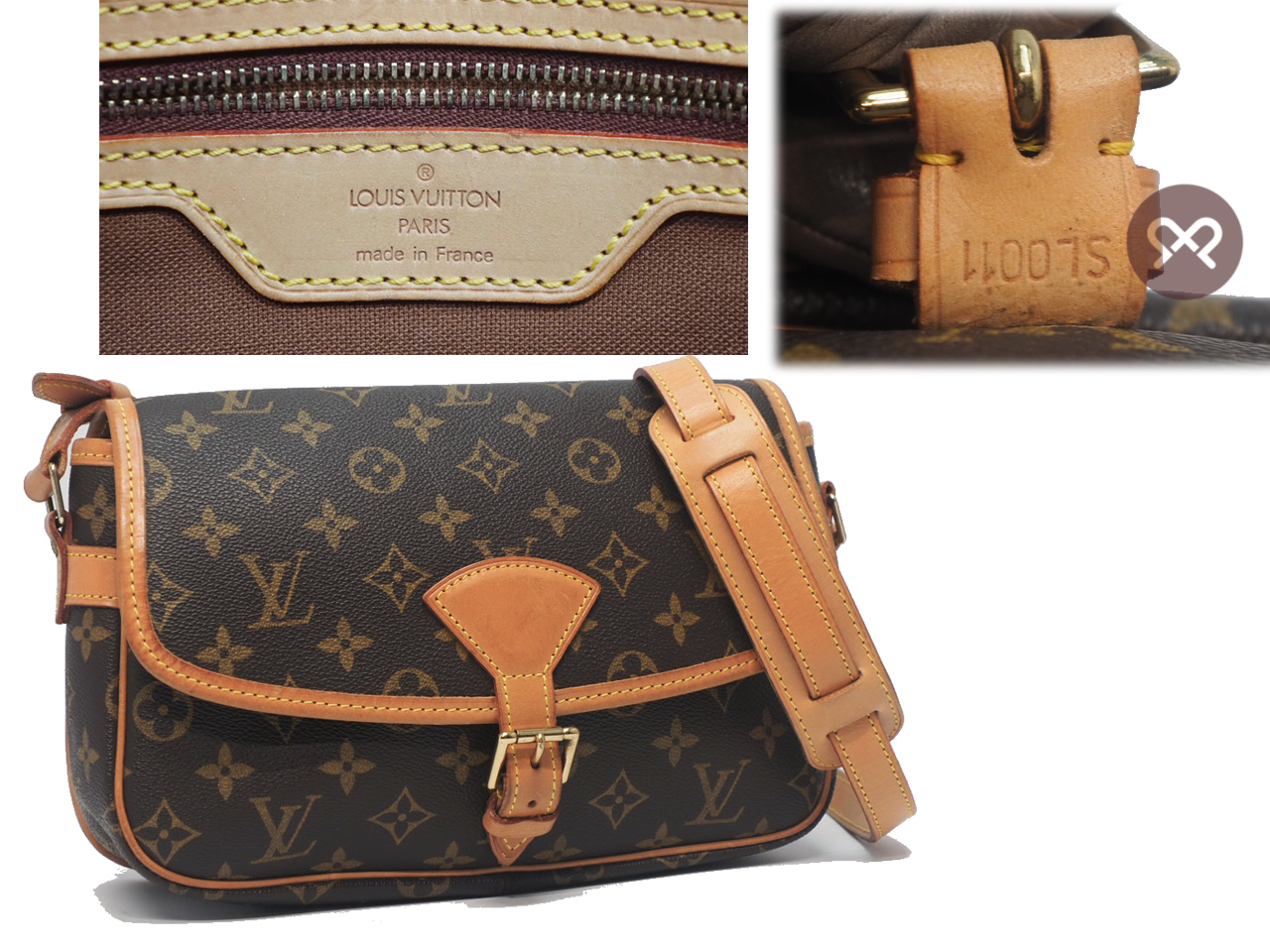 Louis Vuitton M42250 Monogram Canvas Sologne Messenger/ Crossbody Bag (SL0011) - Image 2