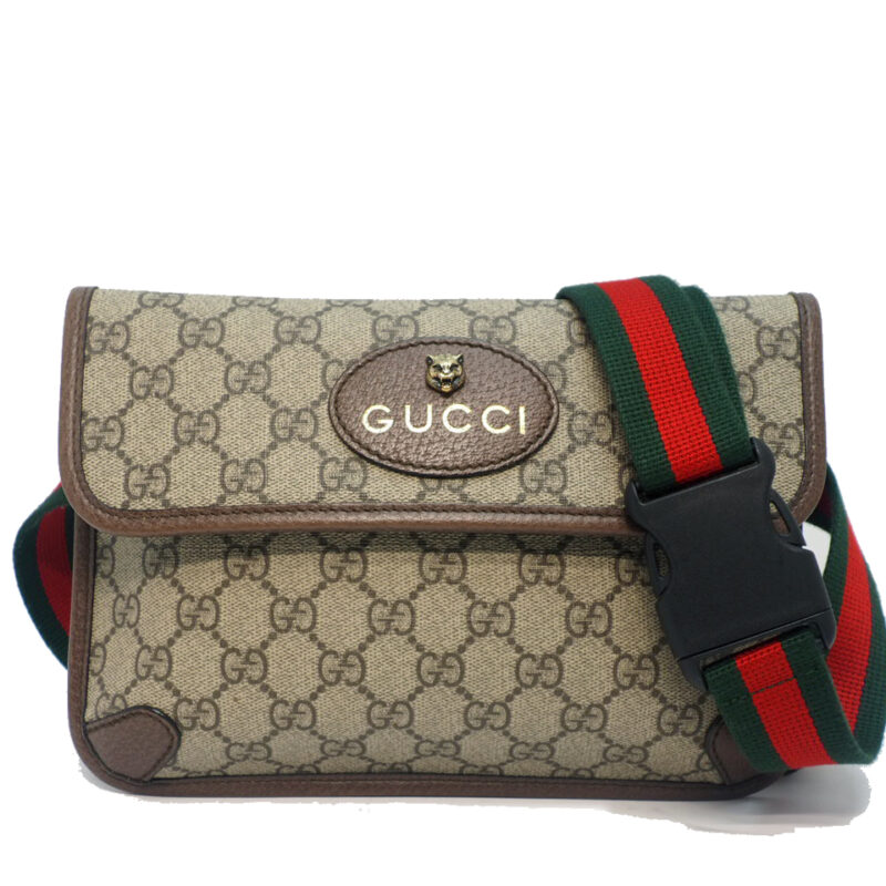 Gucci 493930 Brown Ophidia Neo Vintage GG Supreme Belt Bag