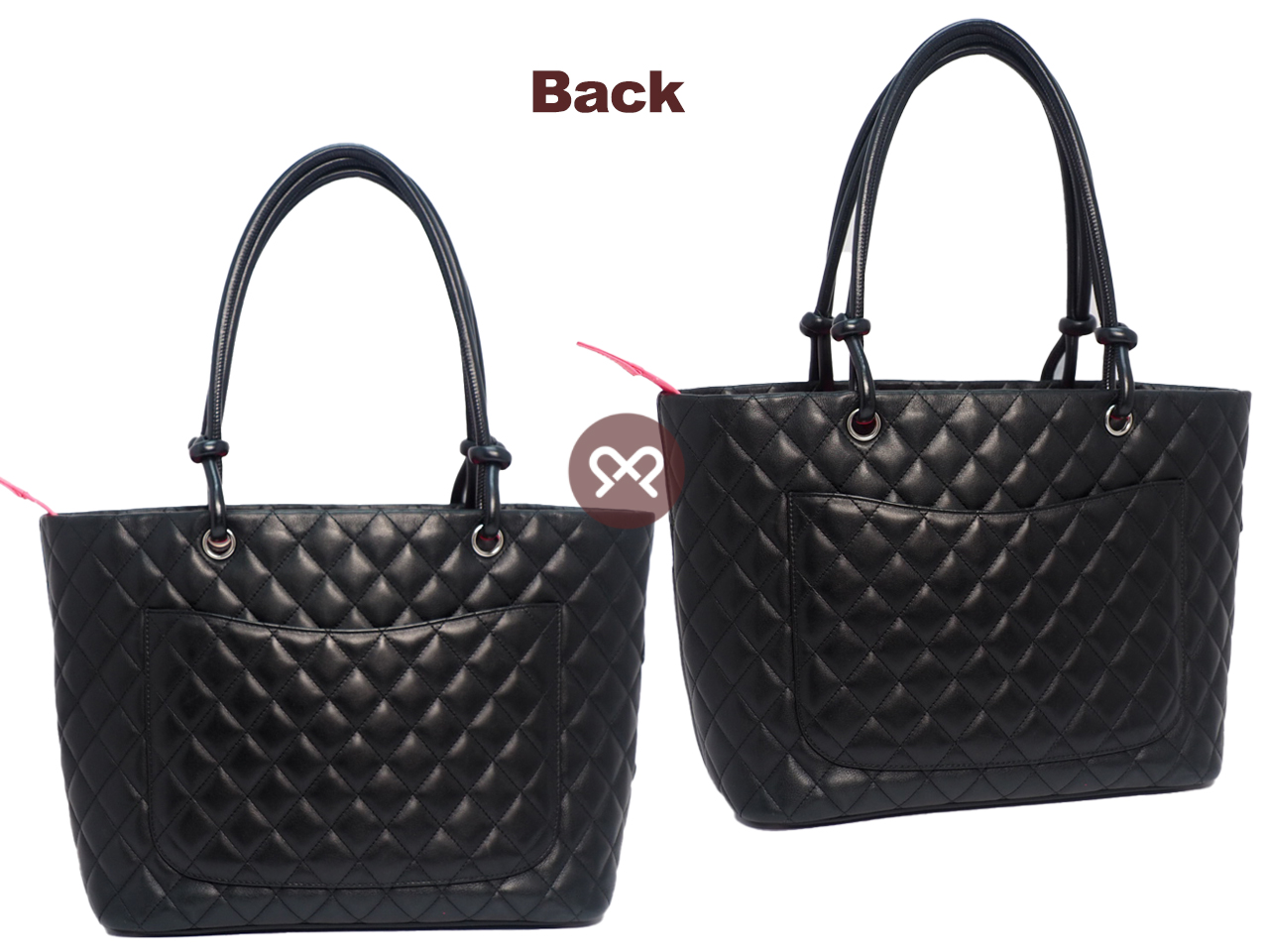 Chanel 13510908 Black x Black Patent Cambon Quilted CC Shopping Large Tote - Image 3