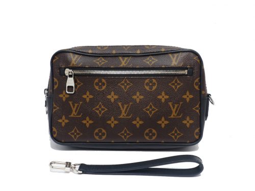 Louis Vuitton M42838 Monogram Canvas Pochette Kasai Macassar Clutch Bag ( SR4126)