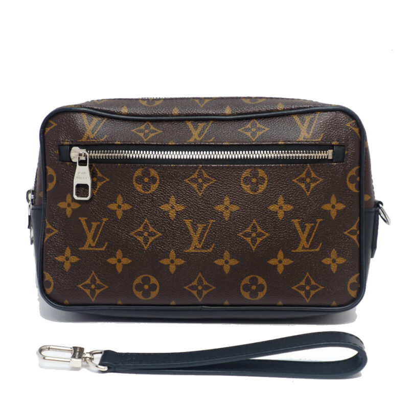 Louis Vuitton M42838 Monogram Canvas Pochette Kasai Macassar Clutch Bag ( SR4126)