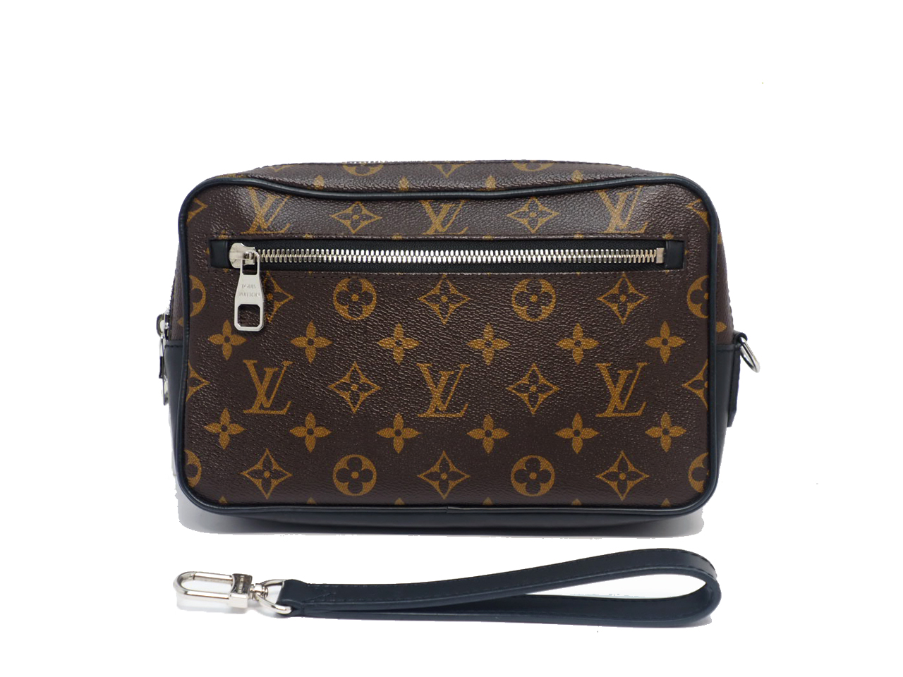 Louis Vuitton M42838 Monogram Canvas Pochette Kasai Macassar Clutch Bag ( SR4126)
