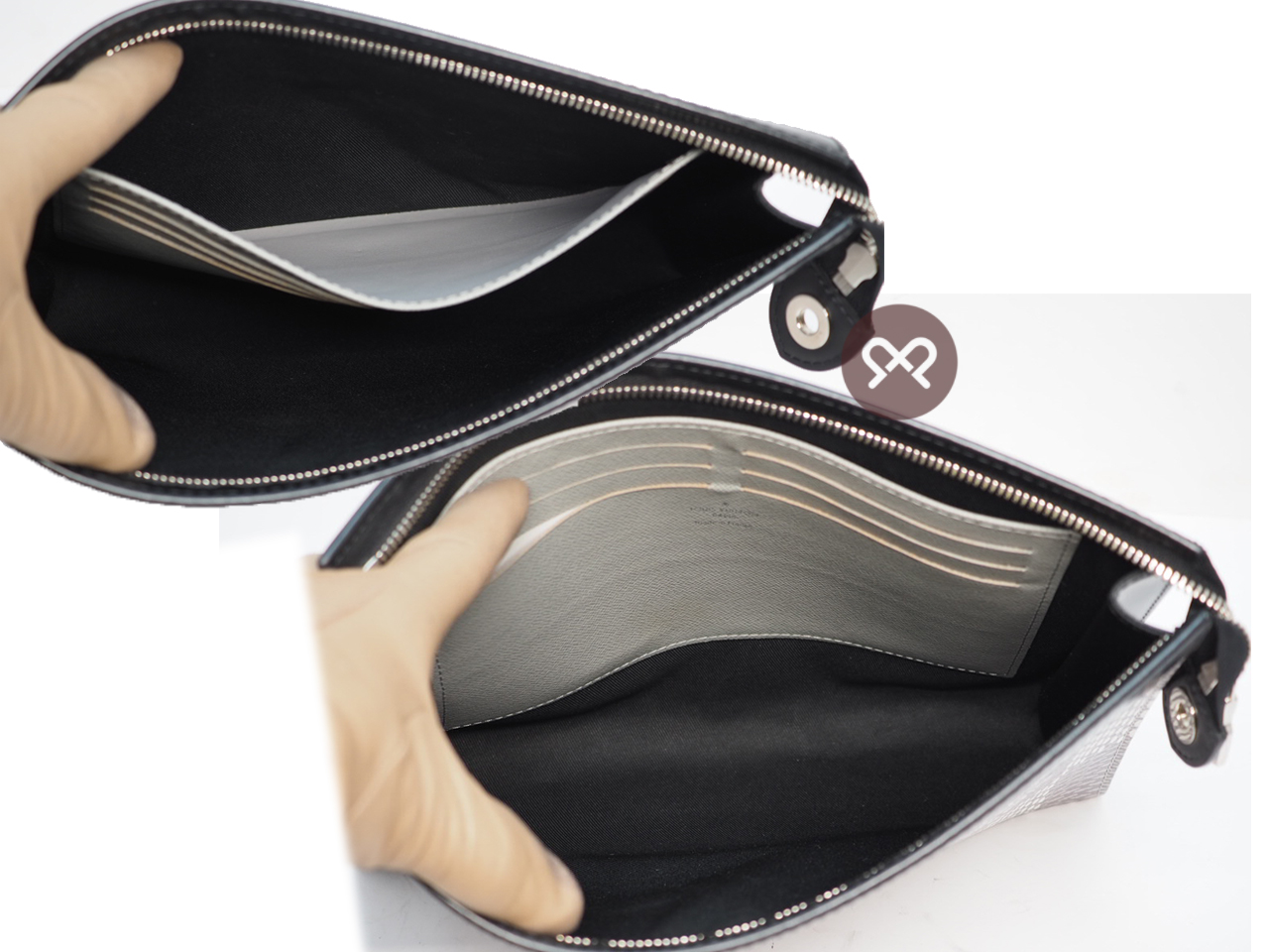 Louis Vuitton N60443 Damier Graphite Canvas Pochette Voyage MM (SP0211) - Image 8