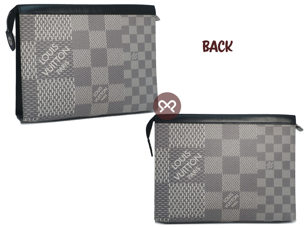 Louis Vuitton N60443 Damier Graphite Canvas Pochette Voyage MM (SP0211) - Image 3