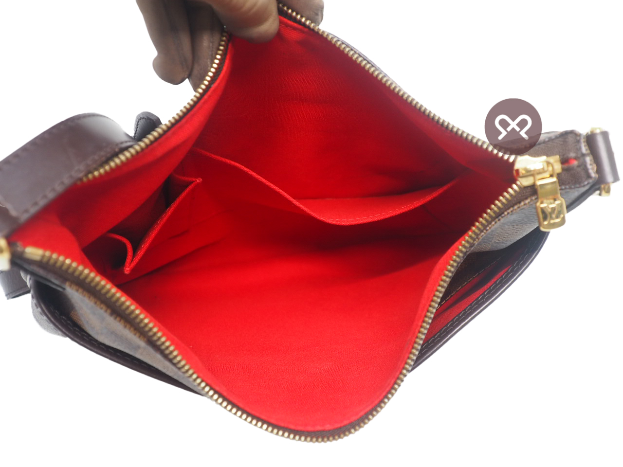 Louis Vuitton N42251 Bloomsbury PM Damier Canvas Crossbody / Messenger Bag (DU4029) - Image 9
