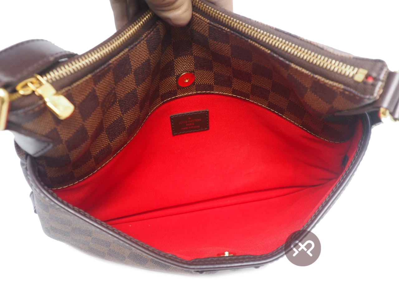Louis Vuitton N42251 Bloomsbury PM Damier Canvas Crossbody / Messenger Bag (DU4029) - Image 8