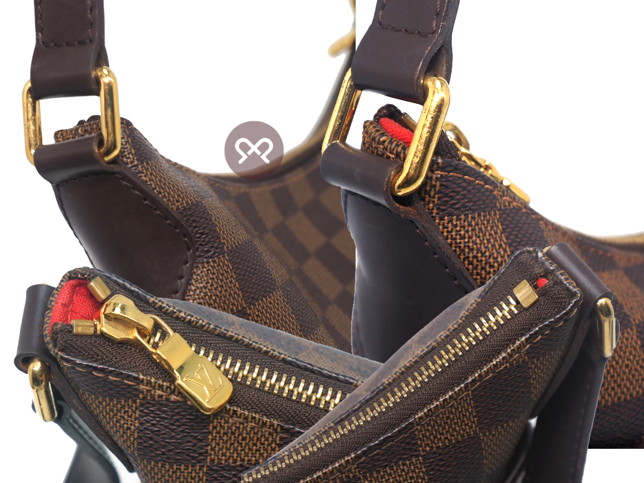 Louis Vuitton N42251 Bloomsbury PM Damier Canvas Crossbody / Messenger Bag (DU4029) - Image 6