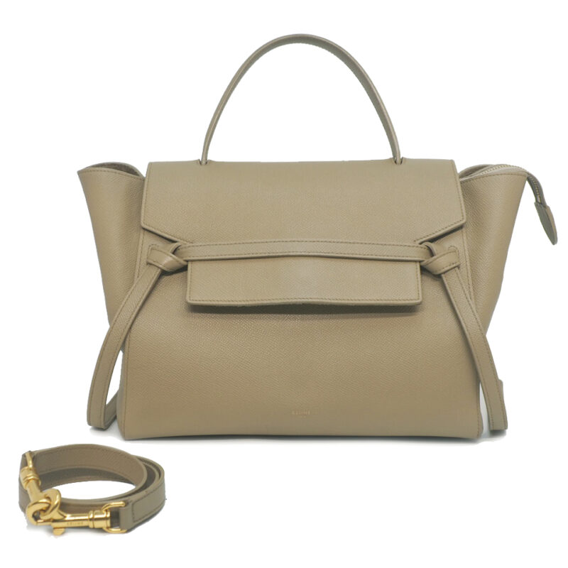 Celine Beige Mini Belt bag in Grained Calfskin (28~38cm )