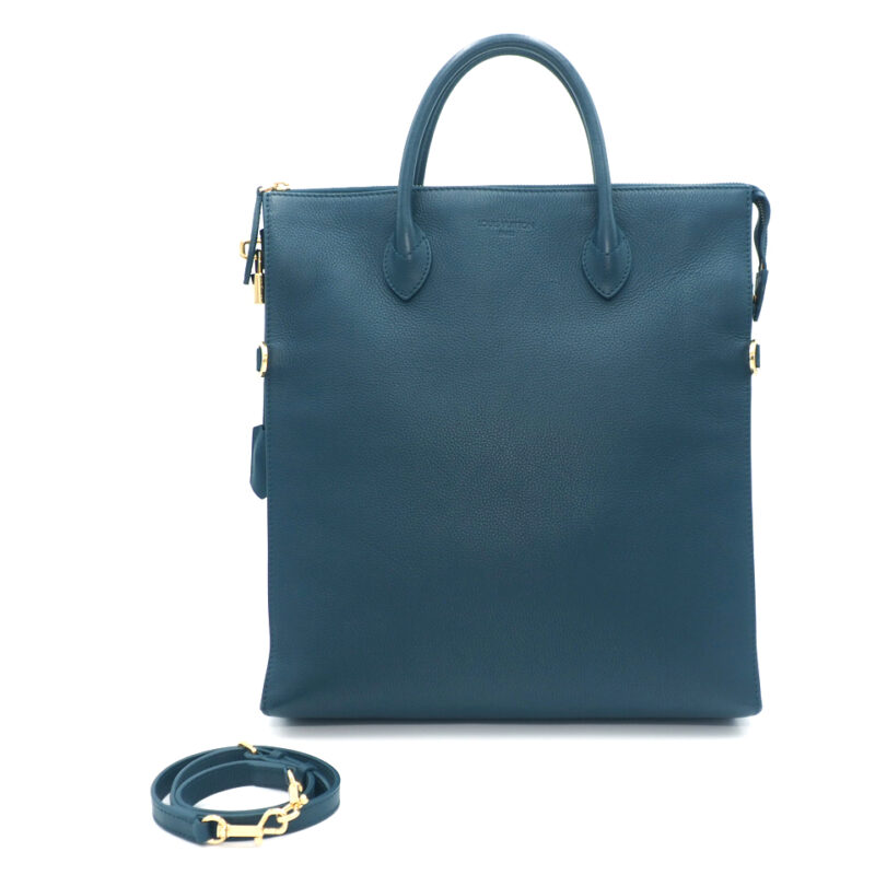 Louis Vuitton M94445 Cyan Mobil Cuir Boheme Tote Bag Document/ Laptop Tote Bag