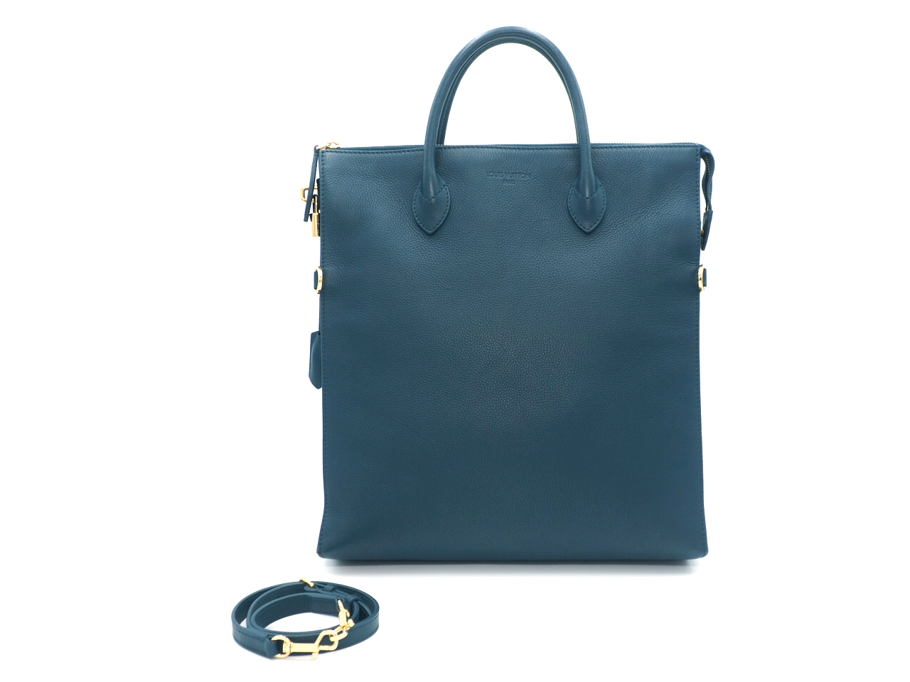 Louis Vuitton M94445 Cyan Mobil Cuir Boheme Tote Bag Document/ Laptop Tote Bag