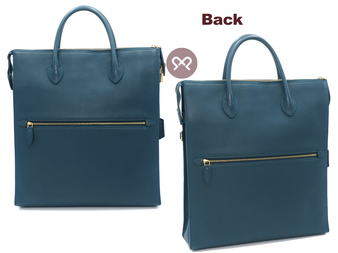 Louis Vuitton M94445 Cyan Mobil Cuir Boheme Tote Bag Document/ Laptop Tote Bag - Image 3