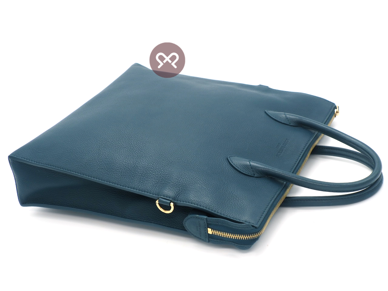 Louis Vuitton M94445 Cyan Mobil Cuir Boheme Tote Bag Document/ Laptop Tote Bag - Image 8