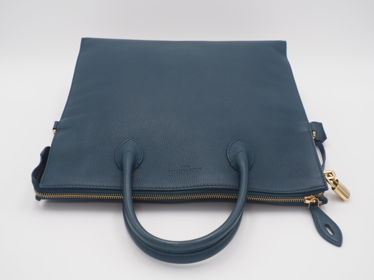 Louis Vuitton M94445 Cyan Mobil Cuir Boheme Tote Bag Document/ Laptop Tote Bag - Image 5