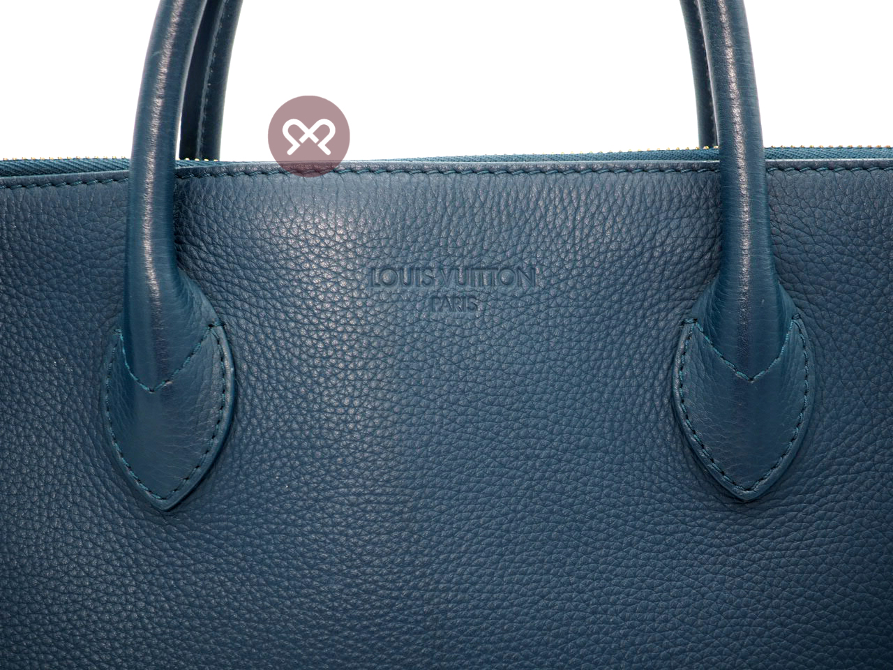 Louis Vuitton M94445 Cyan Mobil Cuir Boheme Tote Bag Document/ Laptop Tote Bag - Image 6