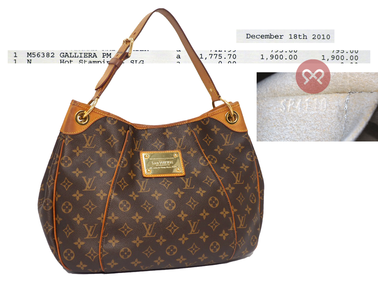 Louis Vuitton M56382 Monogram Canvas M56382 Galliera PM (SP4110) - Image 2