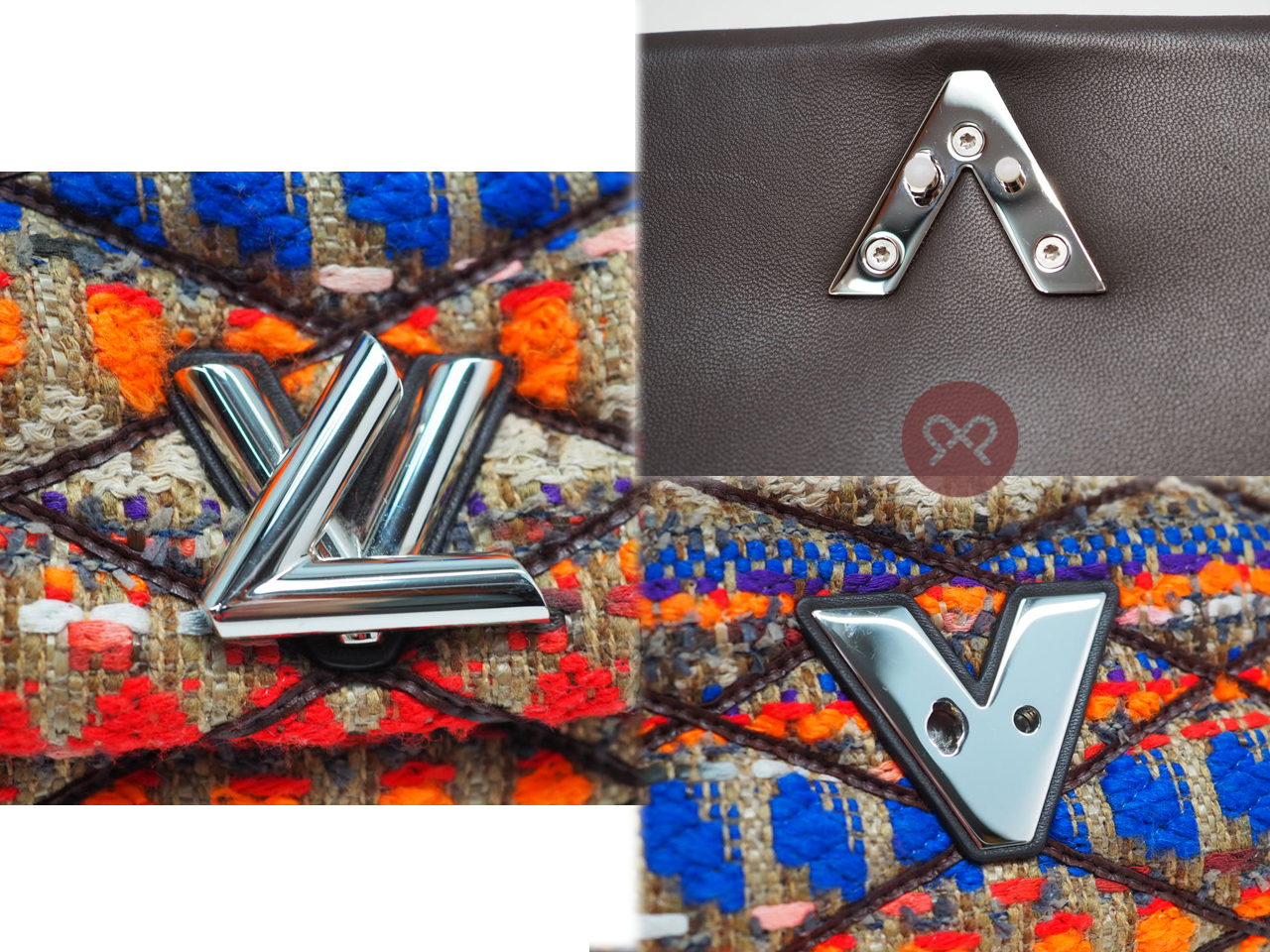 Louis Vuitton M42073 Malletage Tweed Go-14 PM Shoulder /Crossbody Bag ( PO1106) - Image 7