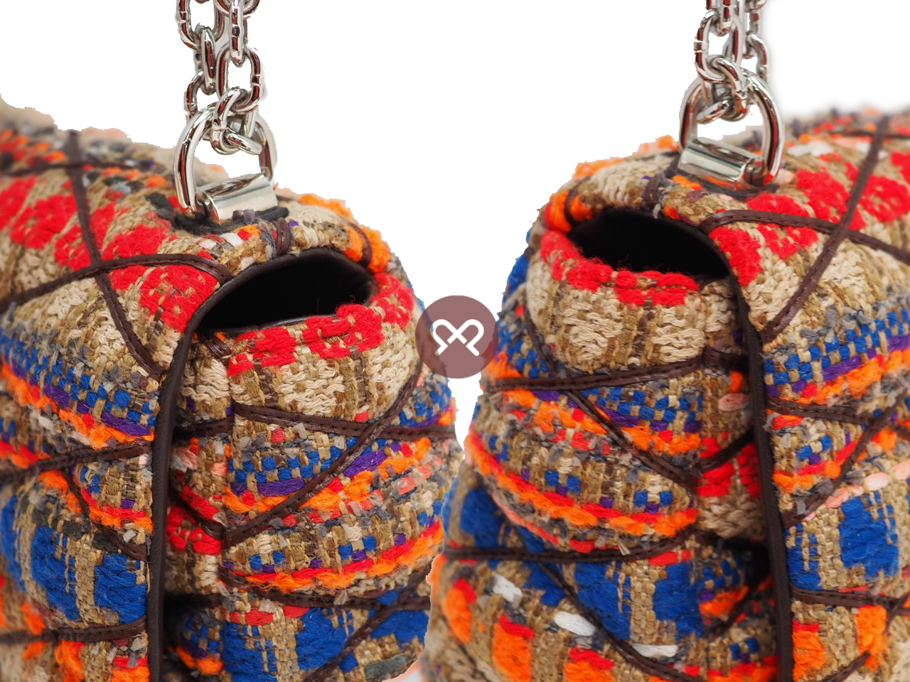 Louis Vuitton M42073 Malletage Tweed Go-14 PM Shoulder /Crossbody Bag ( PO1106) - Image 9